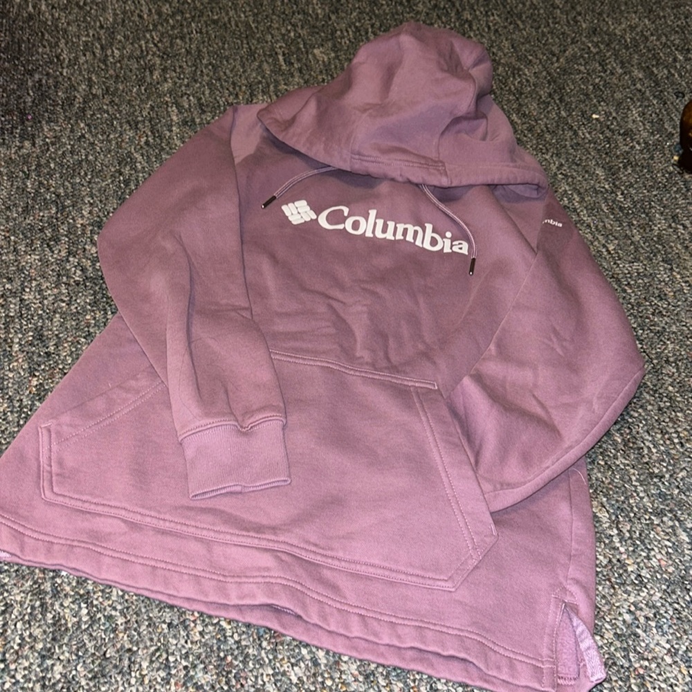 Columbia Purple Pullover Sweatshirt Hoodie XS